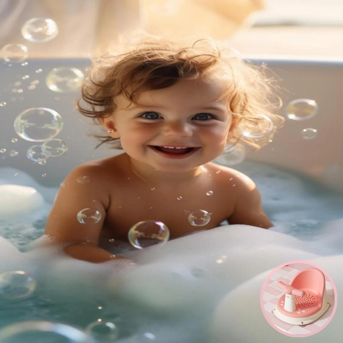 Siège de bain pour bébé - Cigogne et bébé