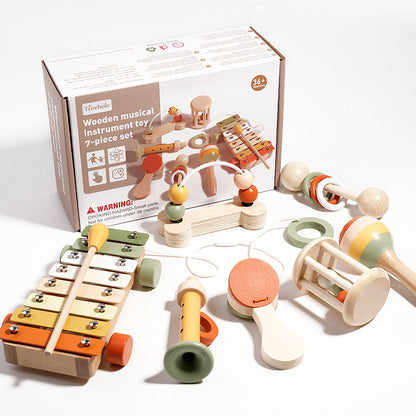 Wooden Rattle Set