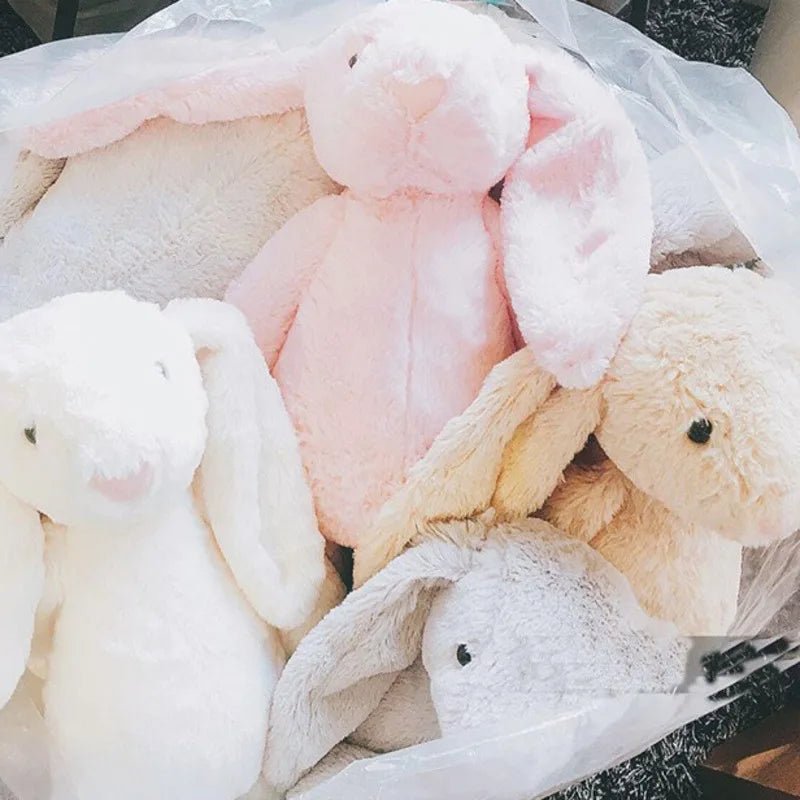 Stuffed rabbit™ | Lapin en peluche à oreilles longues de 30/35/45 - Cigogne et bébé