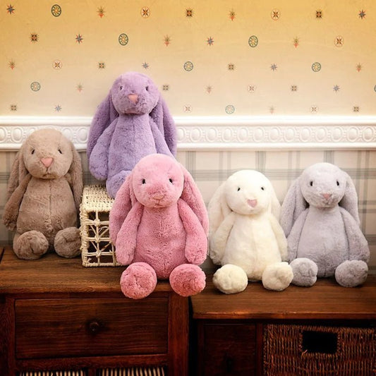Stuffed rabbit™ | Lapin en peluche à oreilles longues de 30/35/45 - Cigogne et bébé