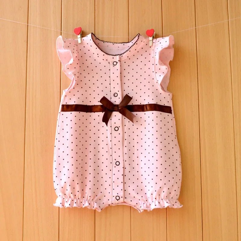 SUMMER CLOTHING™ |Vêtement d'été pour bébé fille - Cigogne et bébé