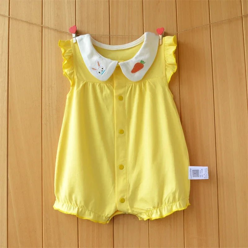 SUMMER CLOTHING™ |Vêtement d'été pour bébé fille - Cigogne et bébé