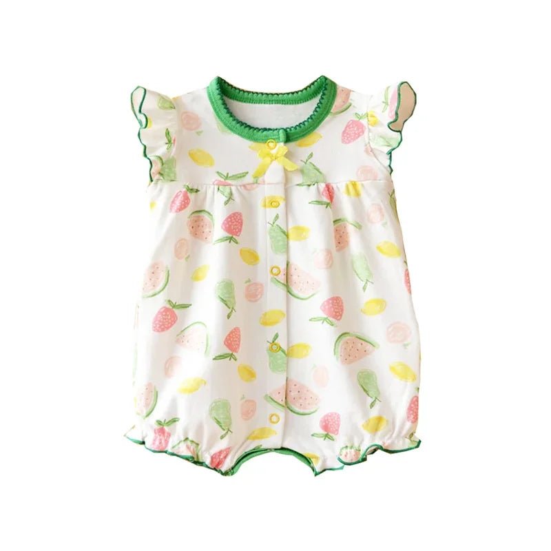 SUMMER CLOTHING™ |Vêtement d'été pour bébé fille - Cigogne et bébé
