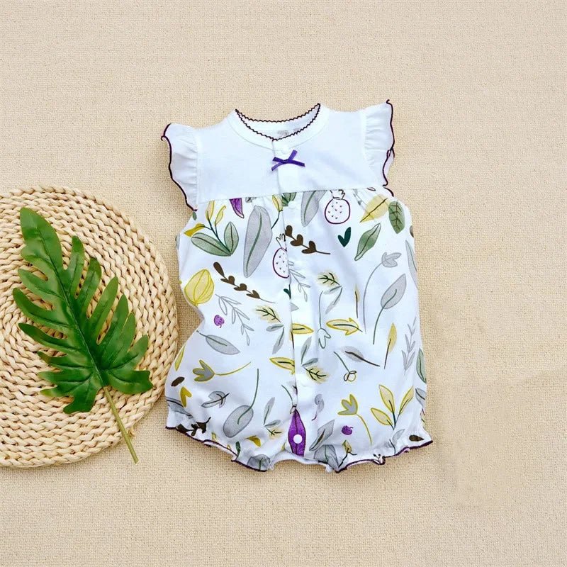 SUMMER CLOTHING™ |Vêtement d'été pour bébé fille - Cigogne et bébé
