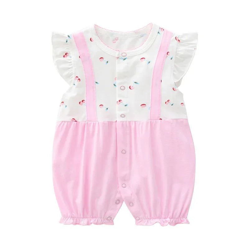 SUMMER CLOTHING™ |Vêtement d'été pour bébé fille - Cigogne et bébé