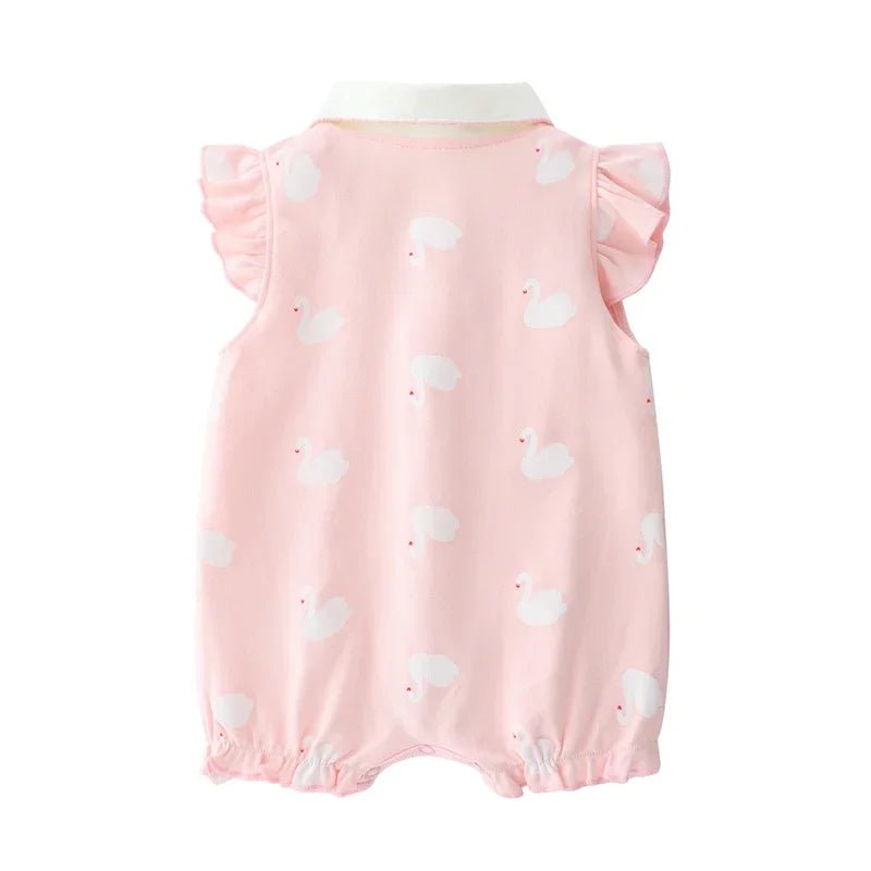 SUMMER CLOTHING™ |Vêtement d'été pour bébé fille - Cigogne et bébé