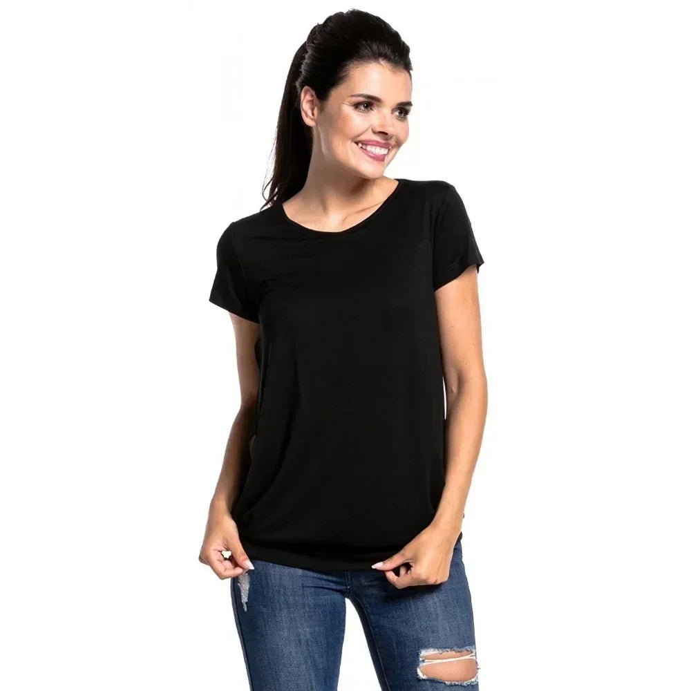 T-shirt pour allaiter - Cigogne et bébé