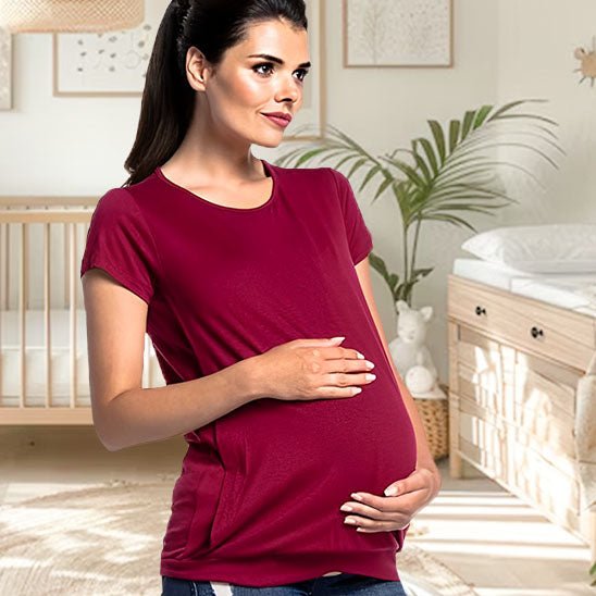 T-shirt pour allaiter - Cigogne et bébé