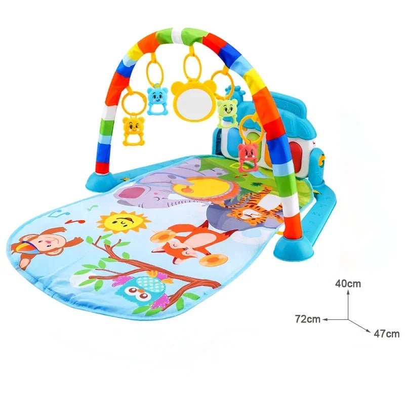 Tapis éveil musical hibou bleu