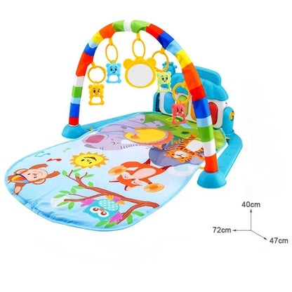 Tapis éveil musical hibou bleu