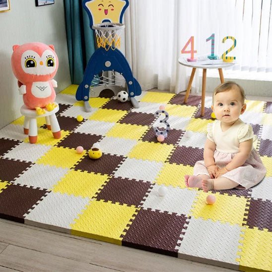 Tapis d'éveil - puzzle en mousse - Cigogne et bébé