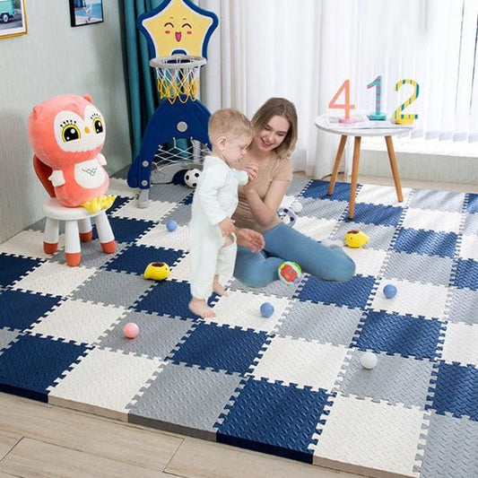 Tapis d'éveil - puzzle en mousse - Cigogne et bébé