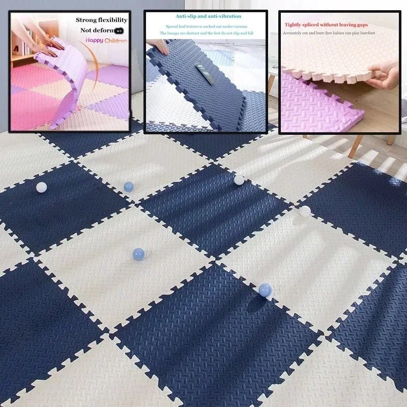 Tapis d'éveil - puzzle en mousse - Cigogne et bébé