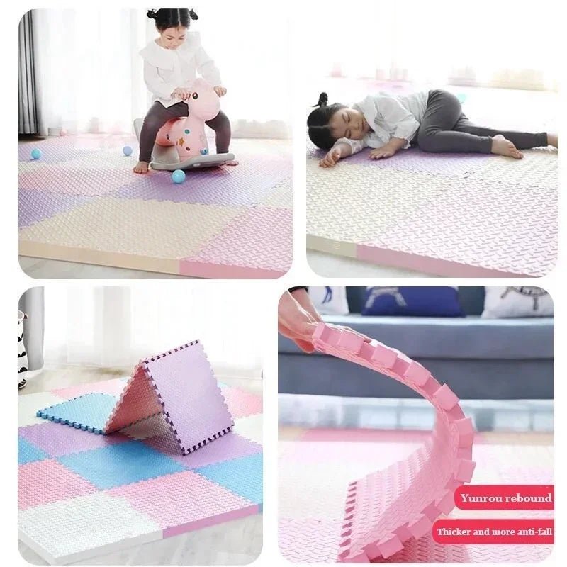 Tapis d'éveil - puzzle en mousse - Cigogne et bébé