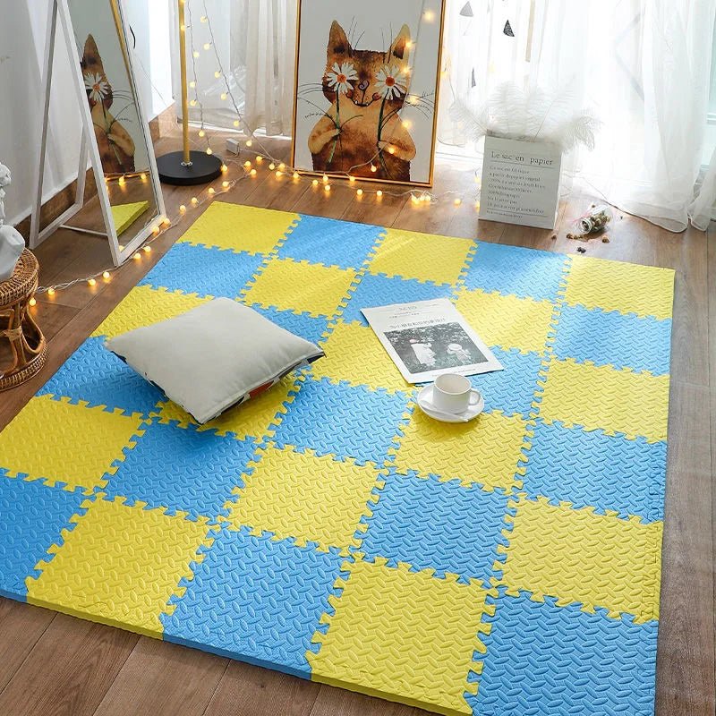 Tapis d'éveil - puzzle en mousse - Cigogne et bébé