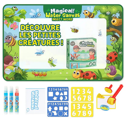 Tapis de dessin magique pour enfant – Découvre les insectes et petites créatures