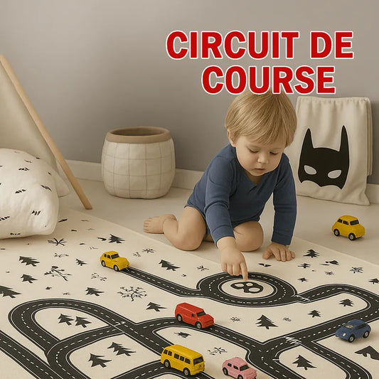 Bébé qui joue sur un tapis de jeu