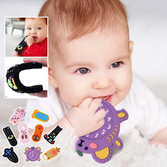 Teething ring™ | Anneau de dentition en SILICONE pour bébé, - Cigogne et bébé