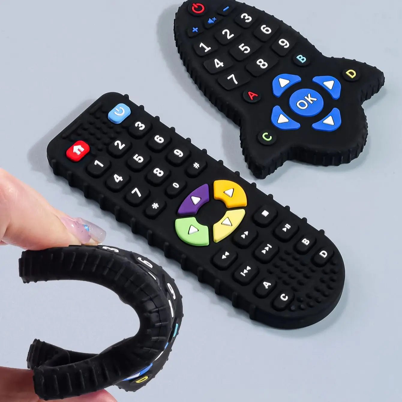 Teething ring™ | Anneau de dentition en SILICONE pour bébé, - Cigogne et bébé