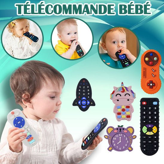 Teething ring™ | Anneau de dentition en SILICONE pour bébé, - Cigogne et bébé