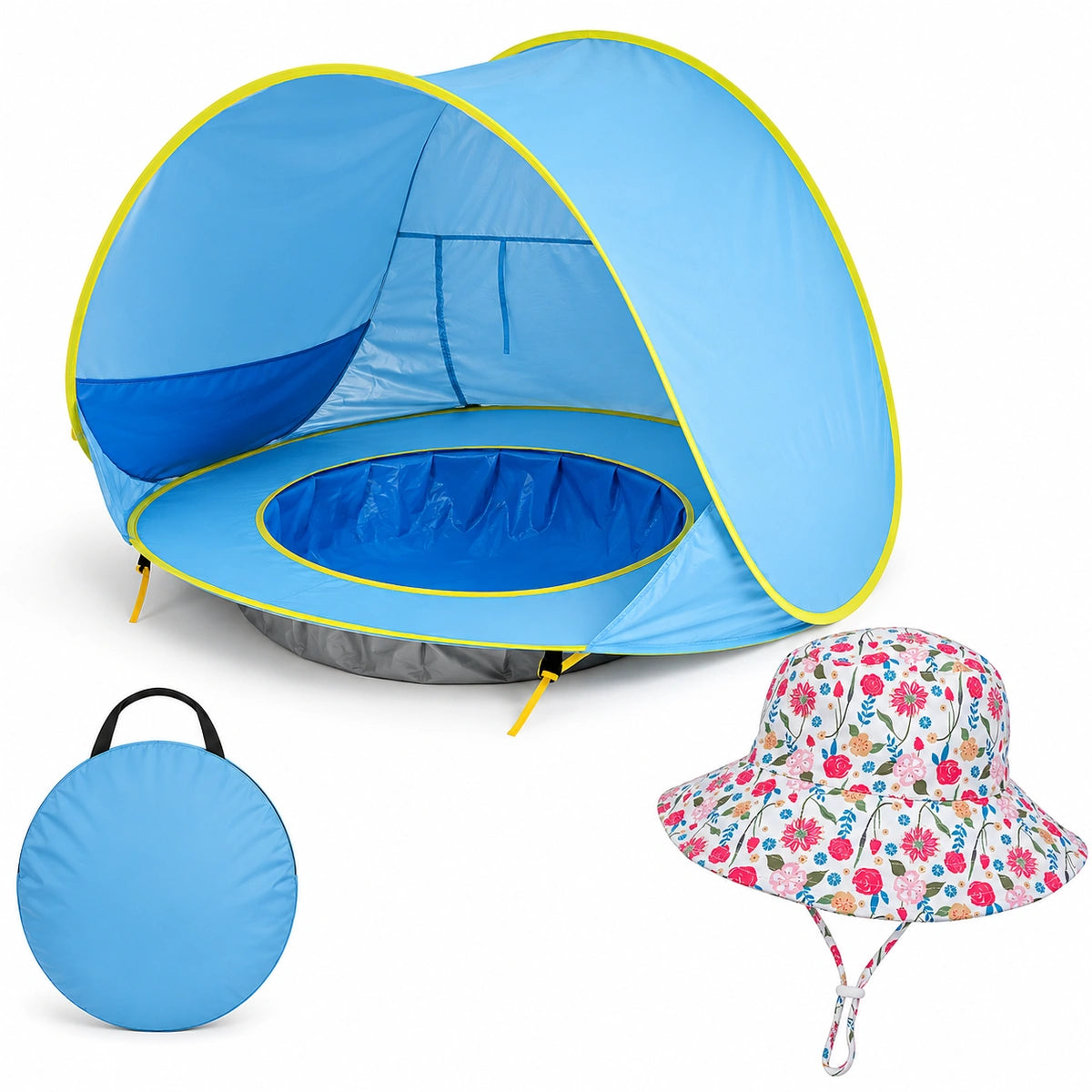 🎁 Tente anti-UV bébé UPF50+ + Chapeau de soleil offert