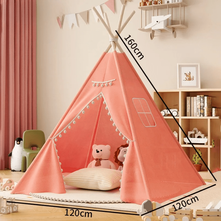 Tente tipi pour enfants - Cigogne et bébé