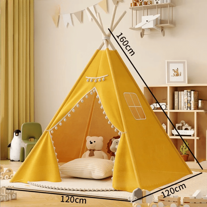 Tente tipi pour enfants - Cigogne et bébé