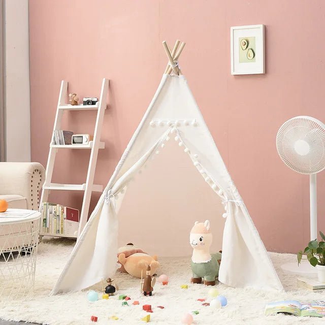 Tente tipi pour enfants - Cigogne et bébé