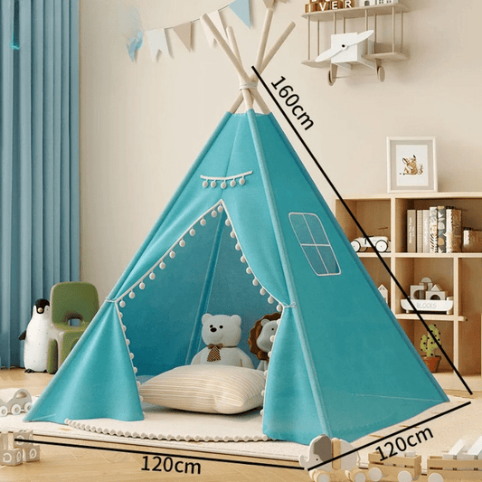 Tente tipi pour enfants - Cigogne et bébé