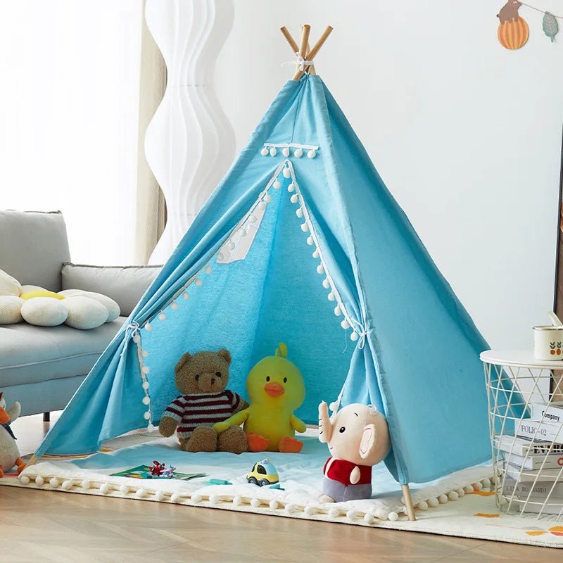 Tente tipi pour enfants - Cigogne et bébé