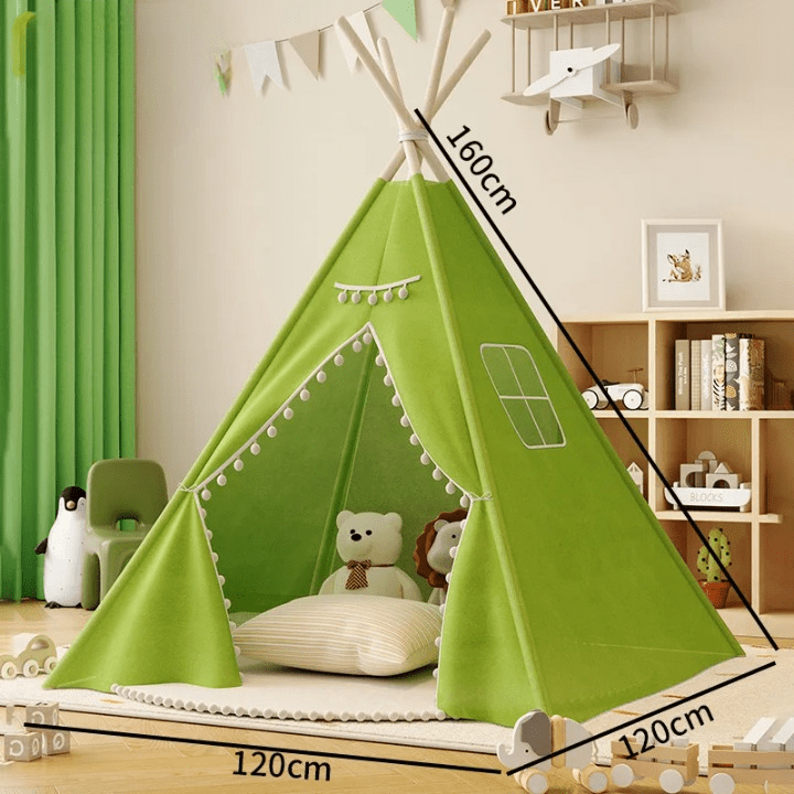 Tente tipi pour enfants - Cigogne et bébé