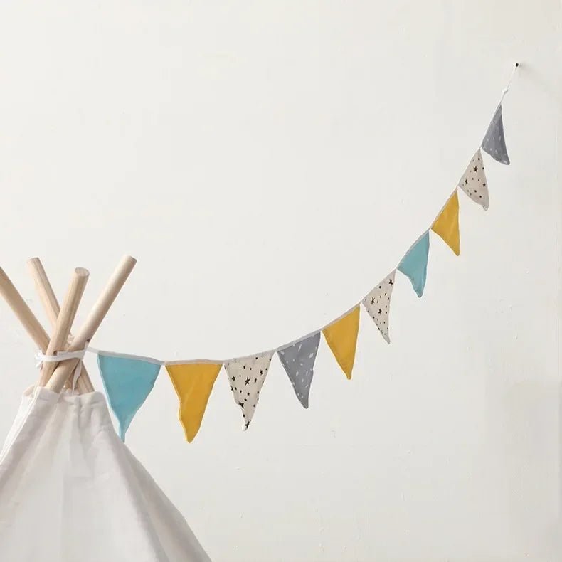 Tente tipi pour enfants - Cigogne et bébé