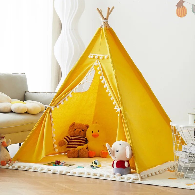 Tente tipi pour enfants - Cigogne et bébé