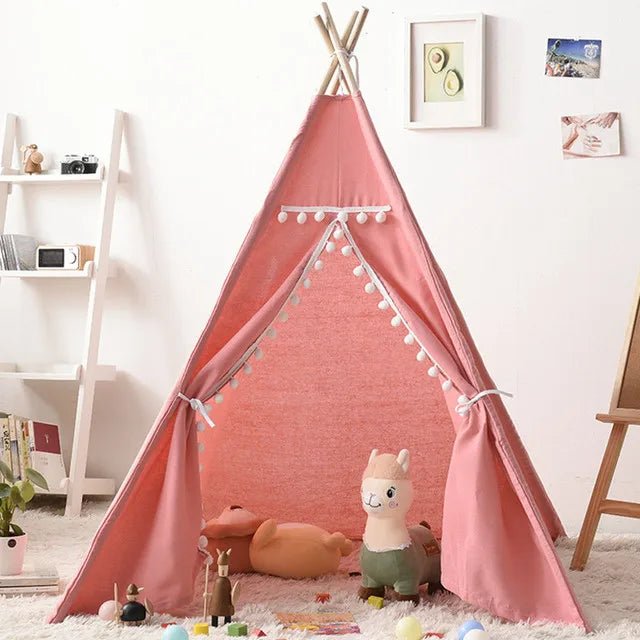 Tente tipi pour enfants - Cigogne et bébé