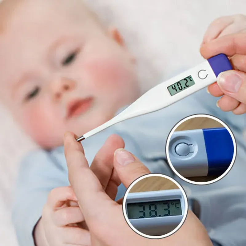 Thermomètre bébé digital sous le bras pour mesure précise de la température