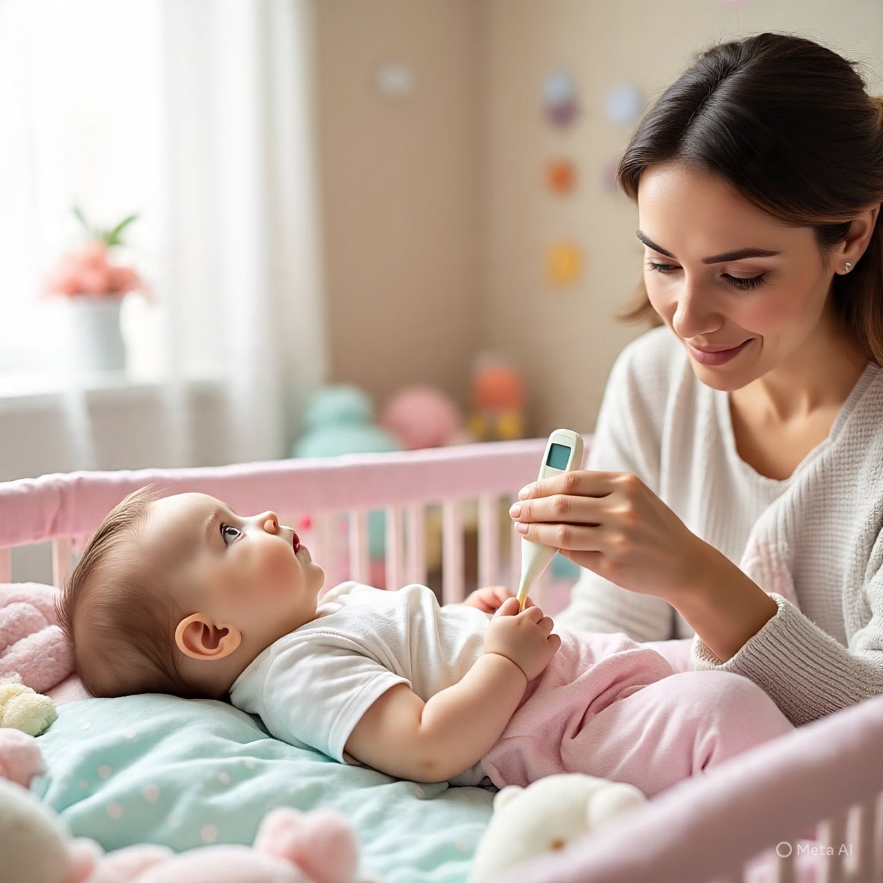 Thermomètre numérique pour bébé - Cigogne et bébé