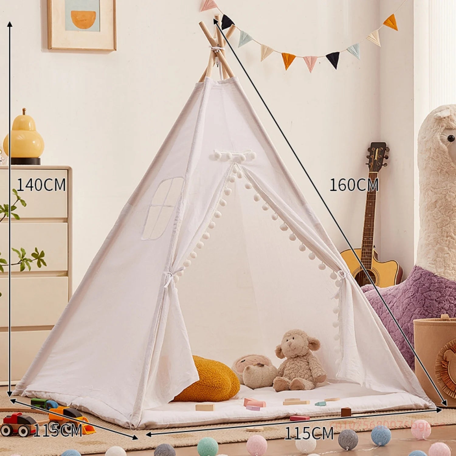 Tipi enfant - Cigogne et bébé