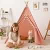 Tipi enfant | Tente de jeu pliable en coton et lin