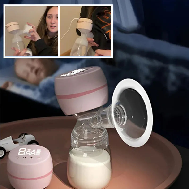 Tire-lait électrique portable avec écran LED et bouteille de lait