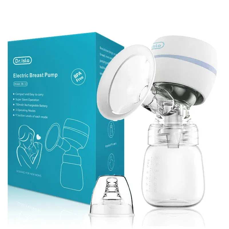 Tire-lait électrique portable bleu silencieux pour maman