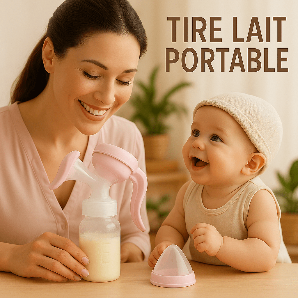 Tire - lait manuel - Cigogne et bébé