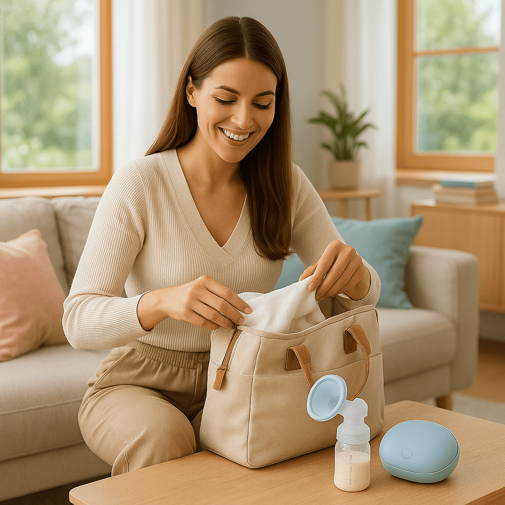 Tire - lait | portable - Cigogne et bébé