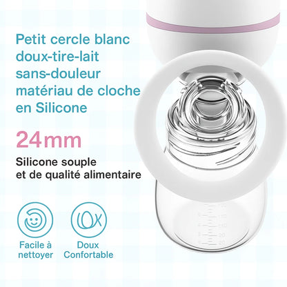 Tire-lait silicone 24mm doux sans douleur facile à nettoyer