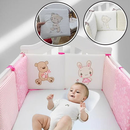 Tour de lit bébé - Cigogne et bébé