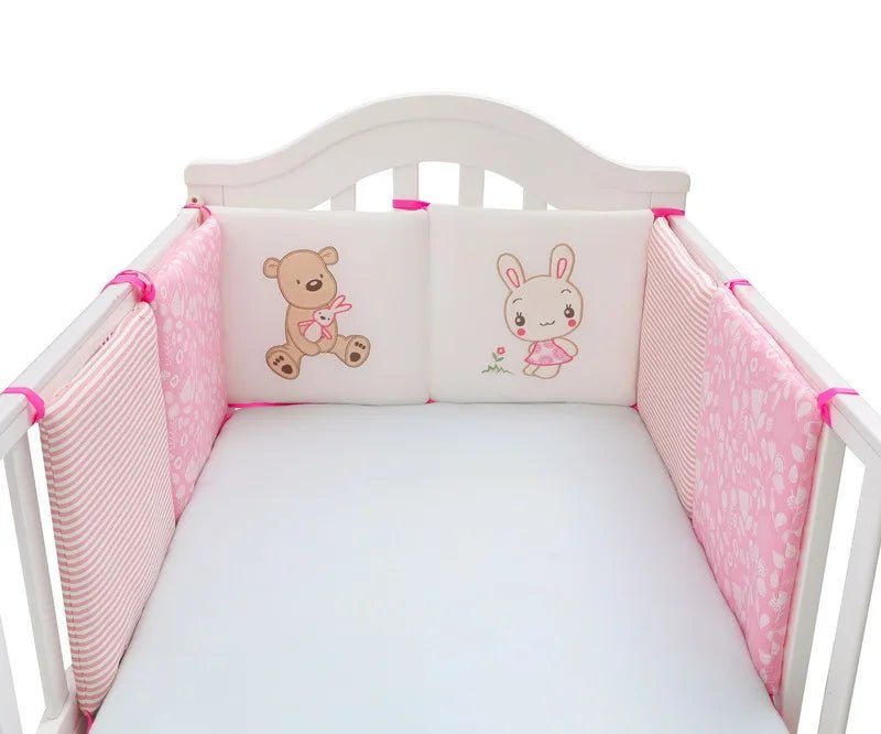Tour de lit bébé - Cigogne et bébé