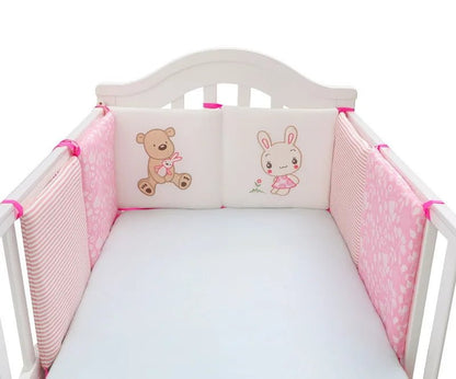 Tour de lit bébé - Cigogne et bébé