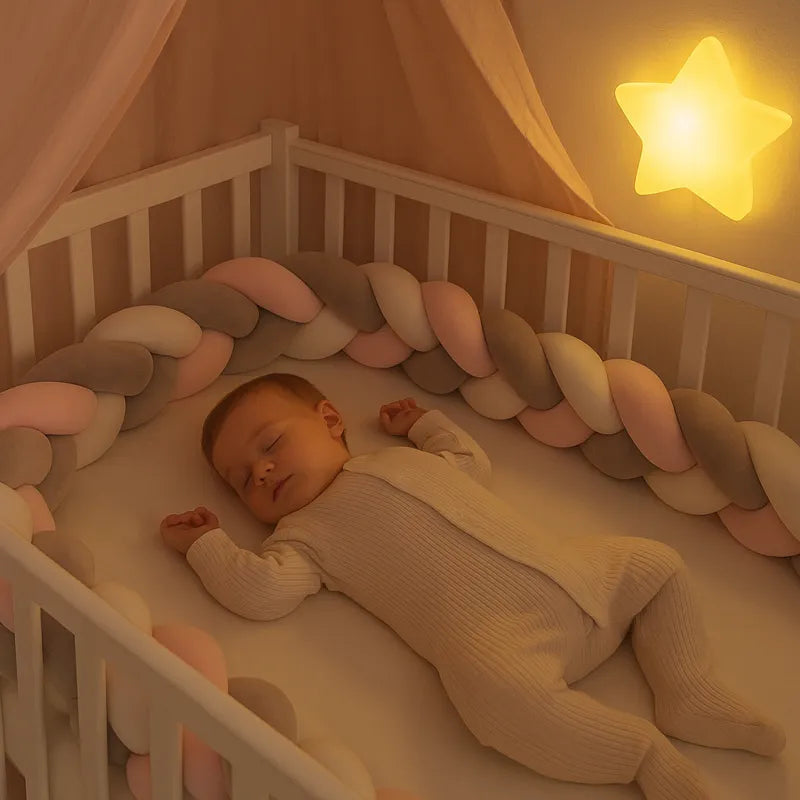 Tresse de lit bébé | décoration, protection et confort 1m/2m/3m/4m