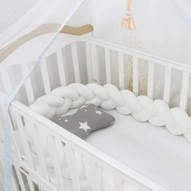 Tresse de lit pour bébé - Cigogne et bébé