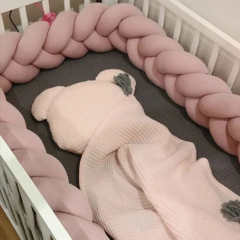 Tresse de lit pour bébé - Cigogne et bébé
