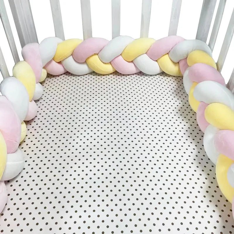 Tresse de lit pour bébé - Cigogne et bébé